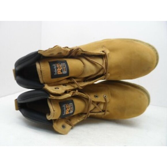 TIMBERLAND PRO Men's PIT BOSS 6" STEEL TOE WORK BOOTS 33031 Wheat Size 15M - Picture 4 of 8